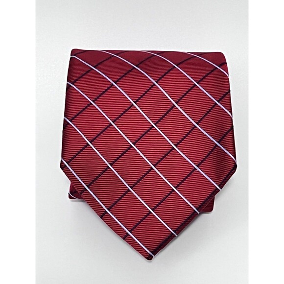 Brooks Brothers 346 Silk Men Repp Necktie Tie USA Made 59”x 4” Red & Blue Strip - Picture 1 of 7